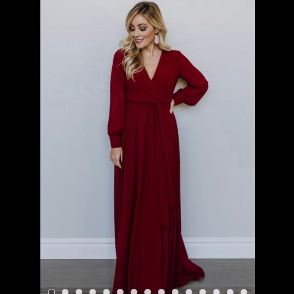 Wrap maxi dress